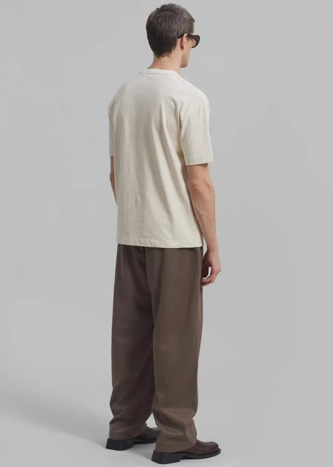 The Frankie Shop Bottoms Theo Pants 8211 Cocoa 8211 Men