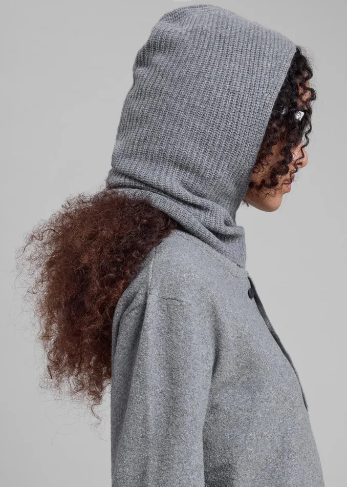 The Frankie Shop By Malene Birger Renima Balaclava 8211 Grey Melange 8211 Women