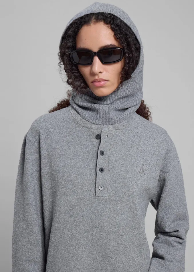 The Frankie Shop By Malene Birger Renima Balaclava 8211 Grey Melange 8211 Women