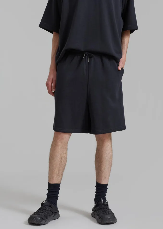 The Frankie Shop Loungewear Newton Sweatshorts 8211 Black 8211 WomenMen