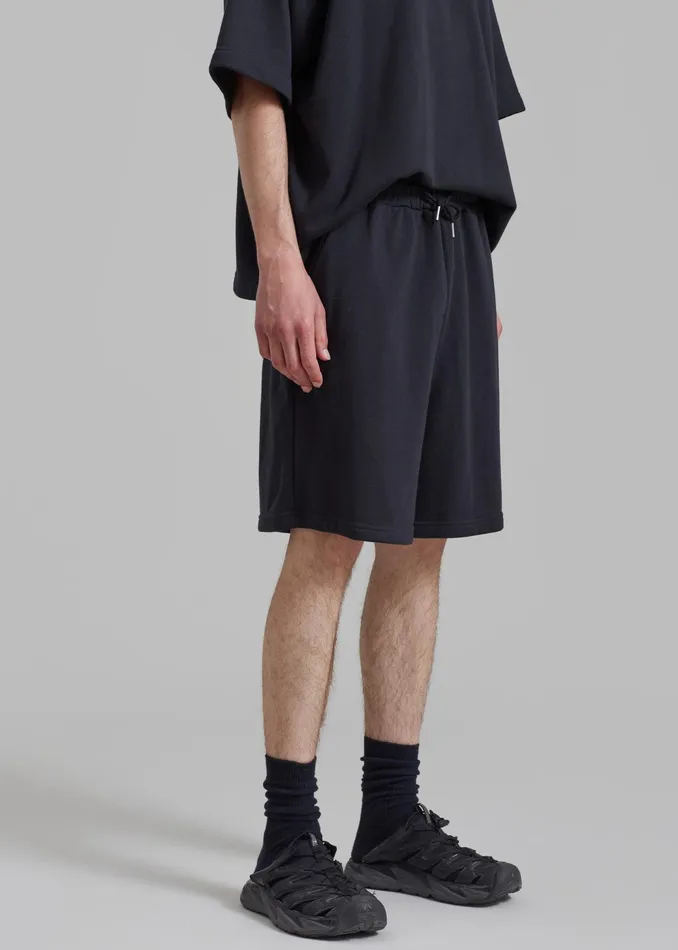 The Frankie Shop Loungewear Newton Sweatshorts 8211 Black 8211 WomenMen