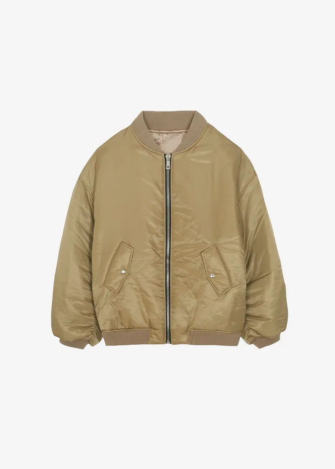 The Frankie Shop Outerwear Astra Bomber Jacket 8211 Olive 8211 WomenMen
