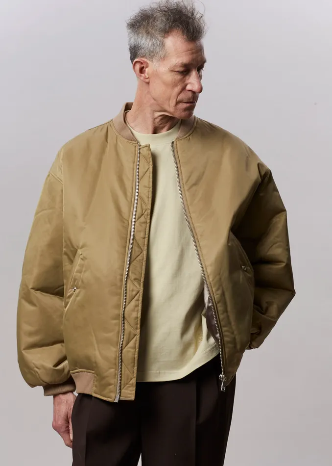 The Frankie Shop Outerwear Astra Bomber Jacket 8211 Olive 8211 WomenMen