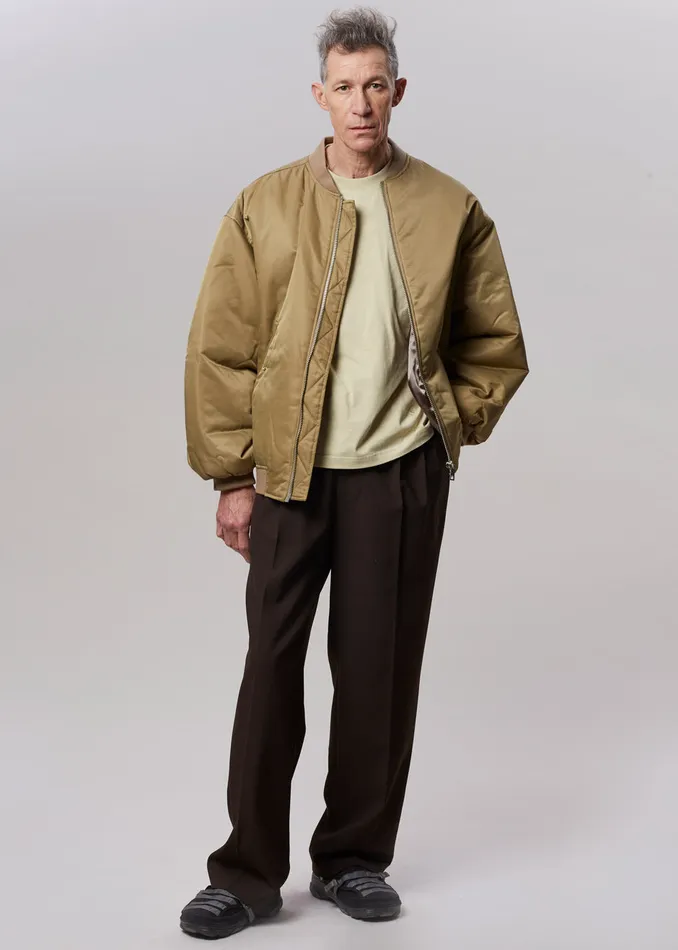 The Frankie Shop Outerwear Astra Bomber Jacket 8211 Olive 8211 WomenMen