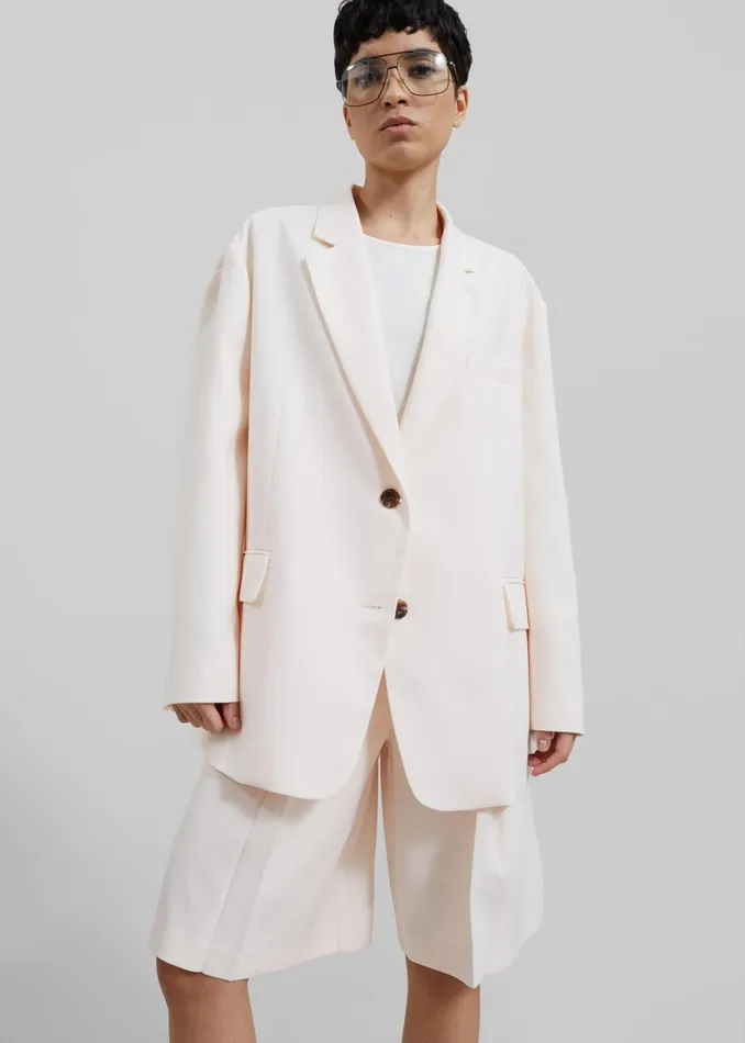 The Frankie Shop Outerwear Bea Blazer 8211 Light Peach 8211 Women