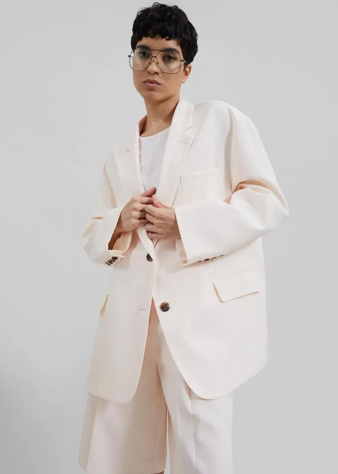 The Frankie Shop Outerwear Bea Blazer 8211 Light Peach 8211 Women