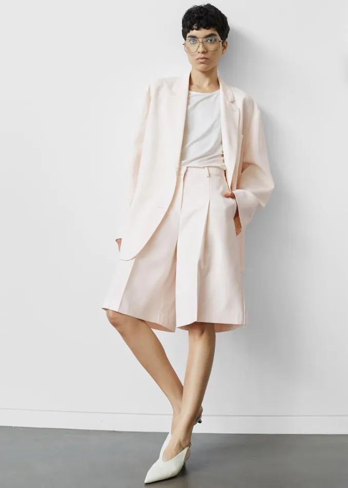 The Frankie Shop Outerwear Bea Blazer 8211 Light Peach 8211 Women