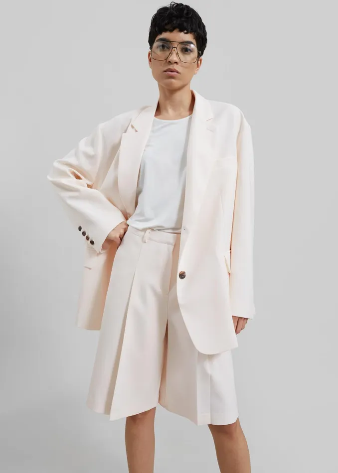 The Frankie Shop Outerwear Bea Blazer 8211 Light Peach 8211 Women