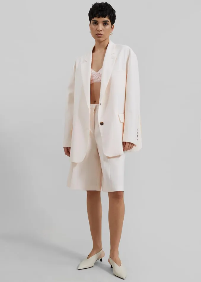 The Frankie Shop Outerwear Bea Blazer 8211 Light Peach 8211 Women