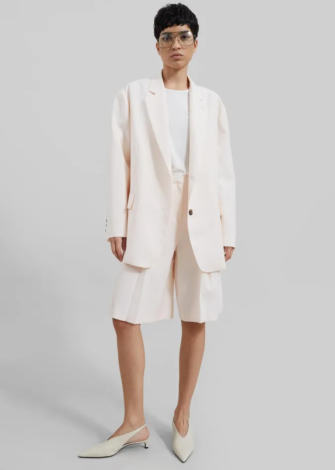 The Frankie Shop Outerwear Bea Blazer 8211 Light Peach 8211 Women