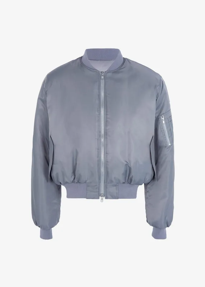 The Frankie Shop Outerwear Erina Padded Bomber 8211 Grey 8211 Women