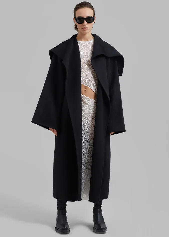 The Frankie Shop Outerwear Evelyn Coat 8211 Black 8211 Women