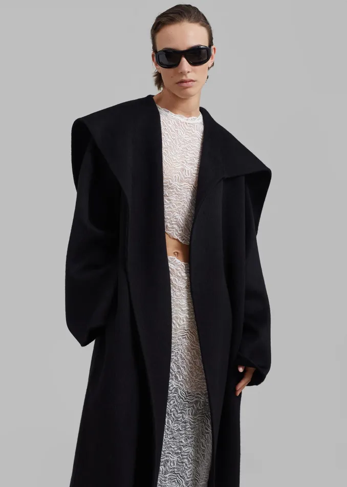 The Frankie Shop Outerwear Evelyn Coat 8211 Black 8211 Women