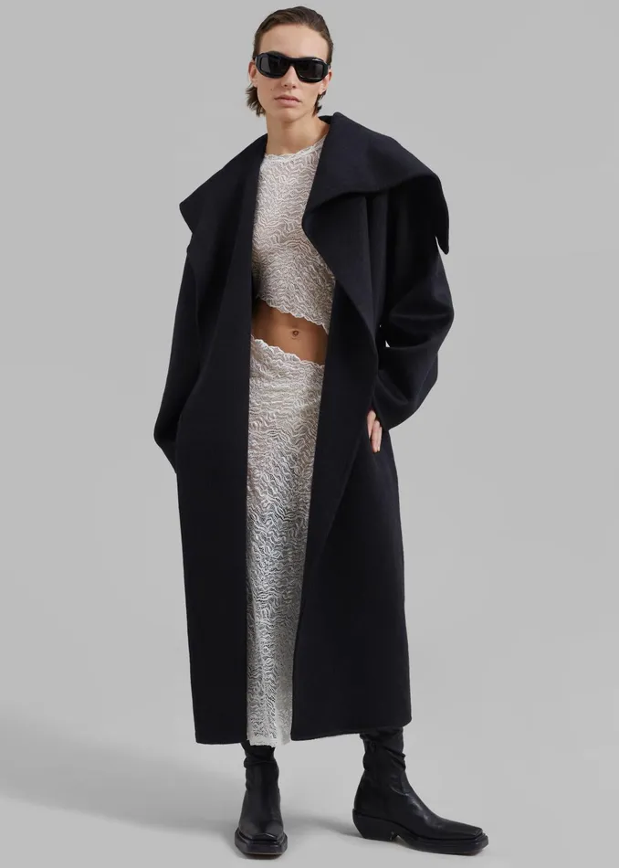 The Frankie Shop Outerwear Evelyn Coat 8211 Black 8211 Women