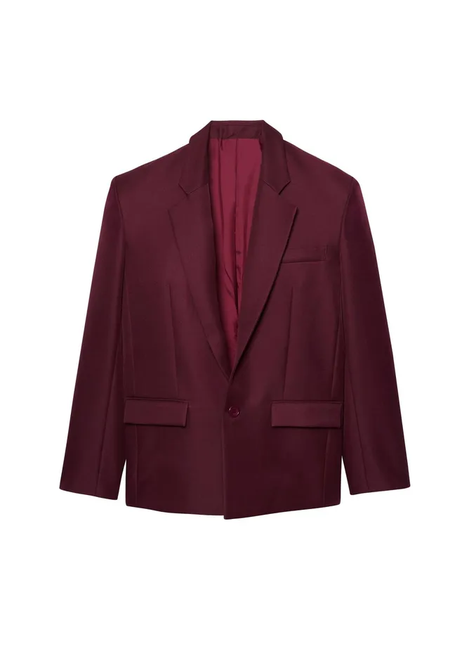 The Frankie Shop Outerwear Jun Blazer 8211 Burgundy 8211 Women