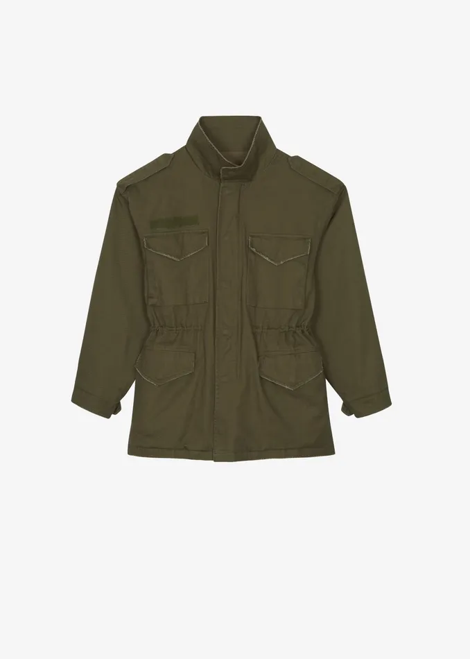 The Frankie Shop Outerwear Merano Cargo Jacket 8211 Khaki 8211 Women