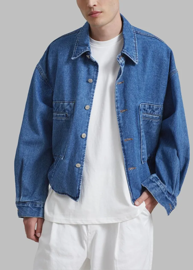 The Frankie Shop Outerwear Miller Denim Jacket 8211 Blue 8211 Men