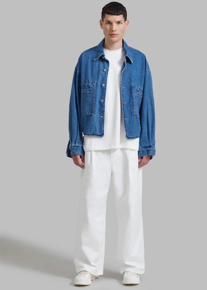The Frankie Shop Outerwear Miller Denim Jacket 8211 Blue 8211 Men