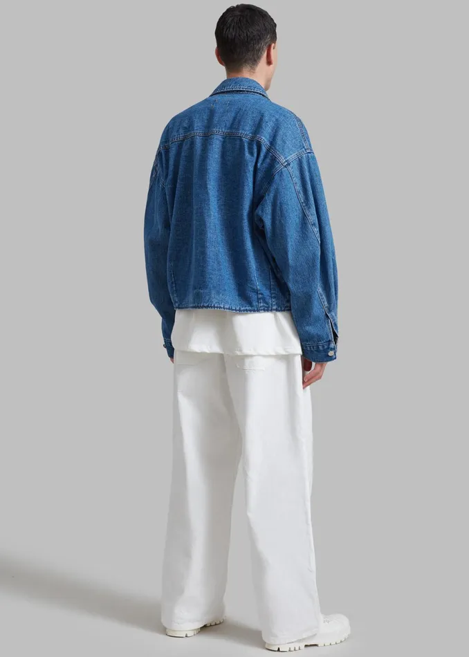 The Frankie Shop Outerwear Miller Denim Jacket 8211 Blue 8211 Men