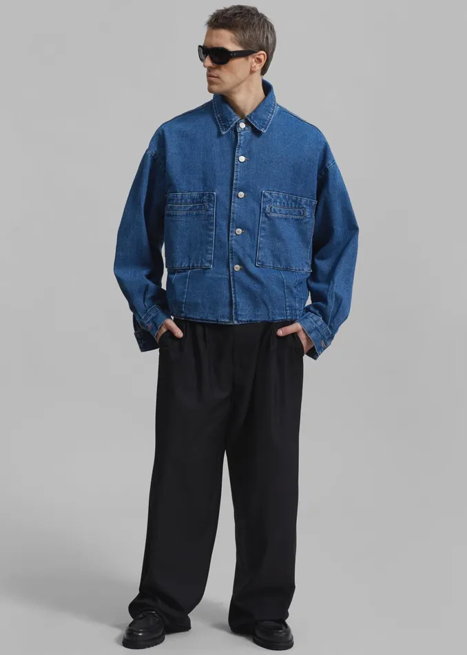 The Frankie Shop Outerwear Miller Denim Jacket 8211 Blue 8211 Men