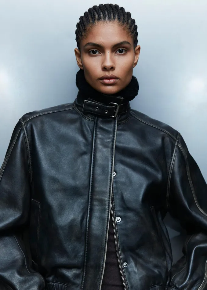 The Frankie Shop Outerwear Samse Samse Sameadow Bomber 8211 Washed Black Olive 8211 Women