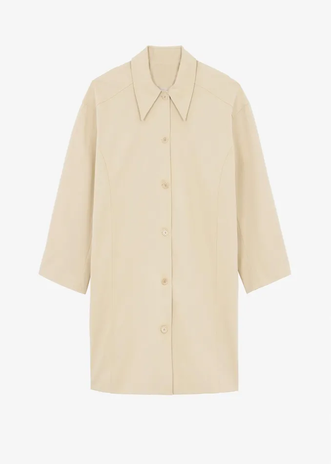 The Frankie Shop Outerwear Stevie Peacoat 8211 Beige 8211 Women
