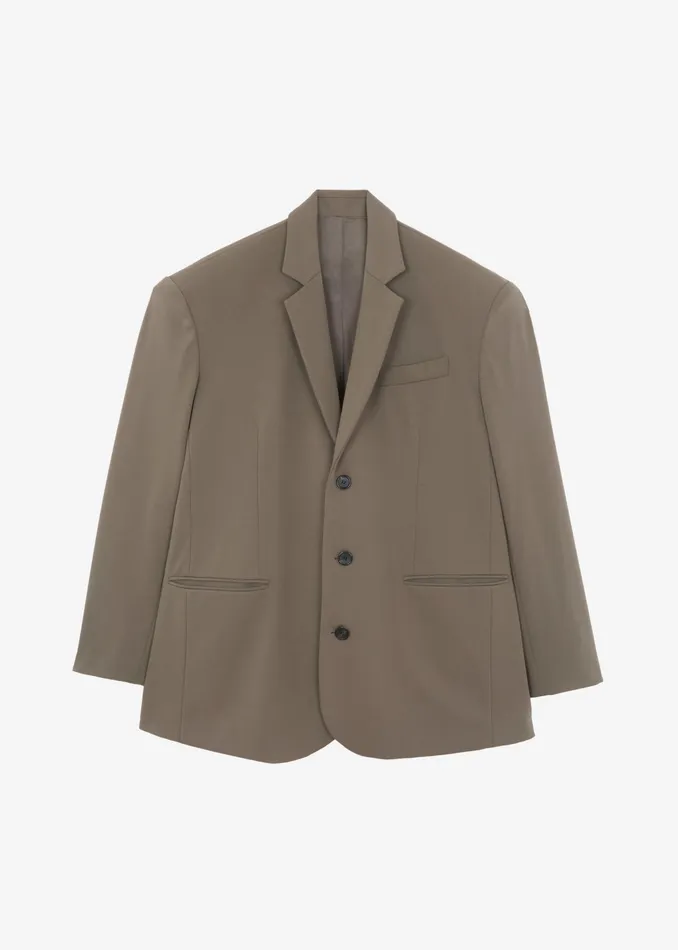 The Frankie Shop Outerwear Tansy Oversized Blazer 8211 Olive 8211 Women