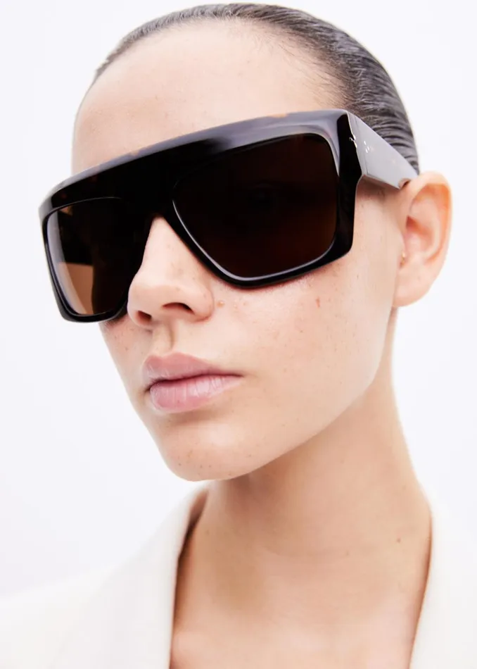 The Frankie Shop Port Tanger Hal Sunglasses 8211 Myrrh AcetateTobacco Lens 8211 WomenMen