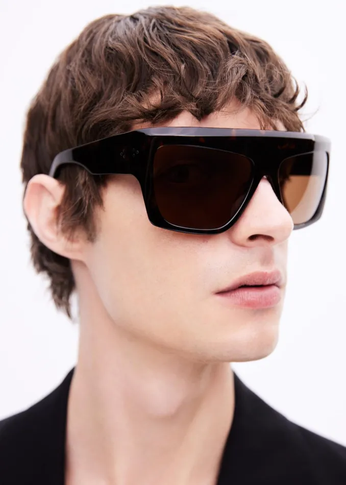 The Frankie Shop Port Tanger Hal Sunglasses 8211 Myrrh AcetateTobacco Lens 8211 WomenMen