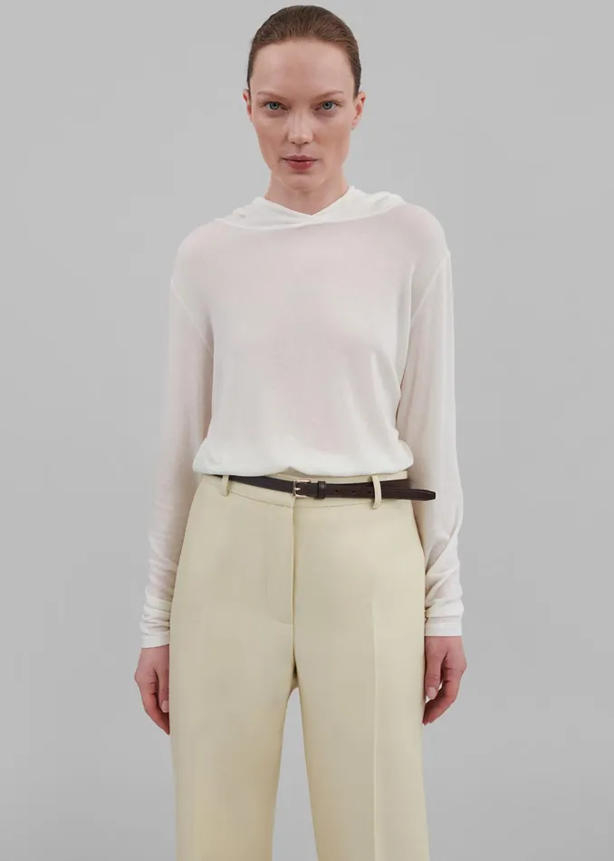 The Frankie Shop Tops Adira Hoodie 8211 White 8211 Women