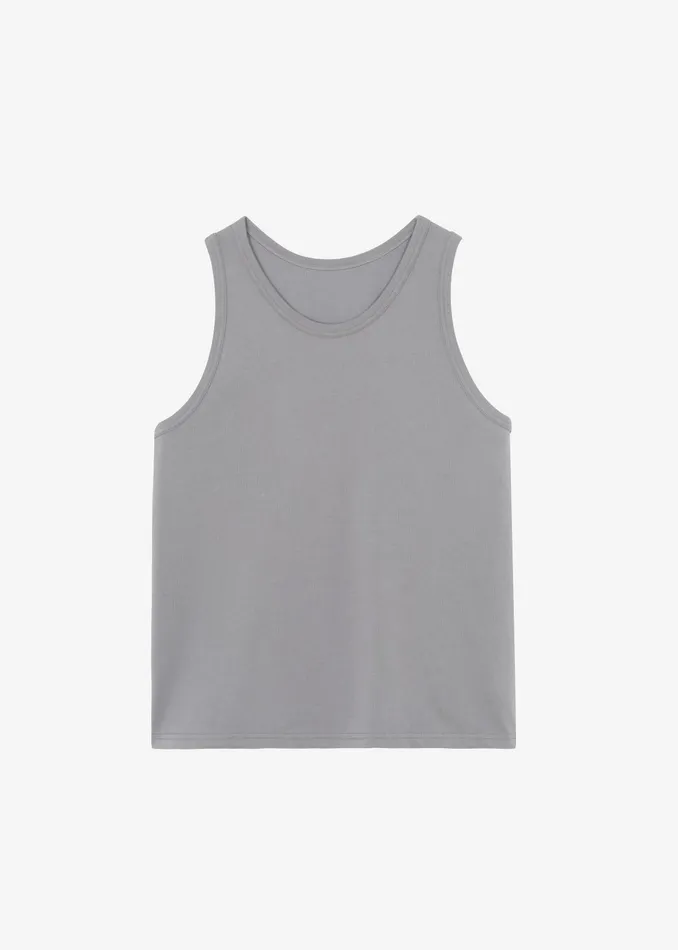 The Frankie Shop Tops Briston Boxy Tank 8211 Grey 8211 Women