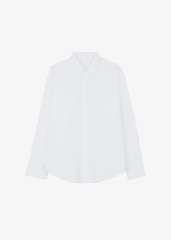 The Frankie Shop Tops Gus Oversized Shirt 8211 White 8211 Men