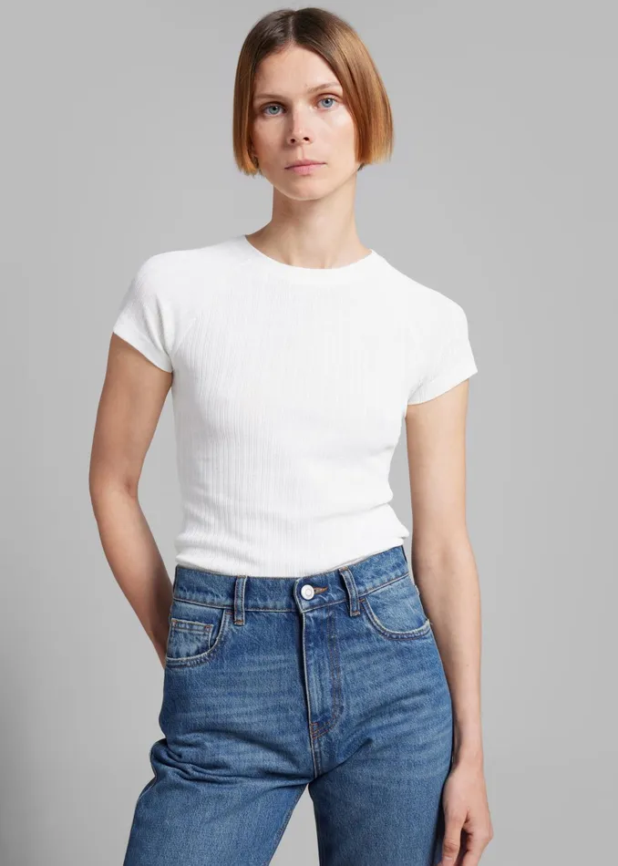 The Frankie Shop Tops Samse Samse Salinn TShirt 8211 White 8211 Women