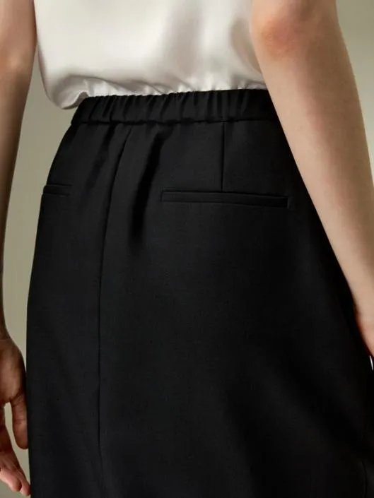 The Modern Beauty Silk Wool Pencil Skirt Women Lilysilk Bottoms