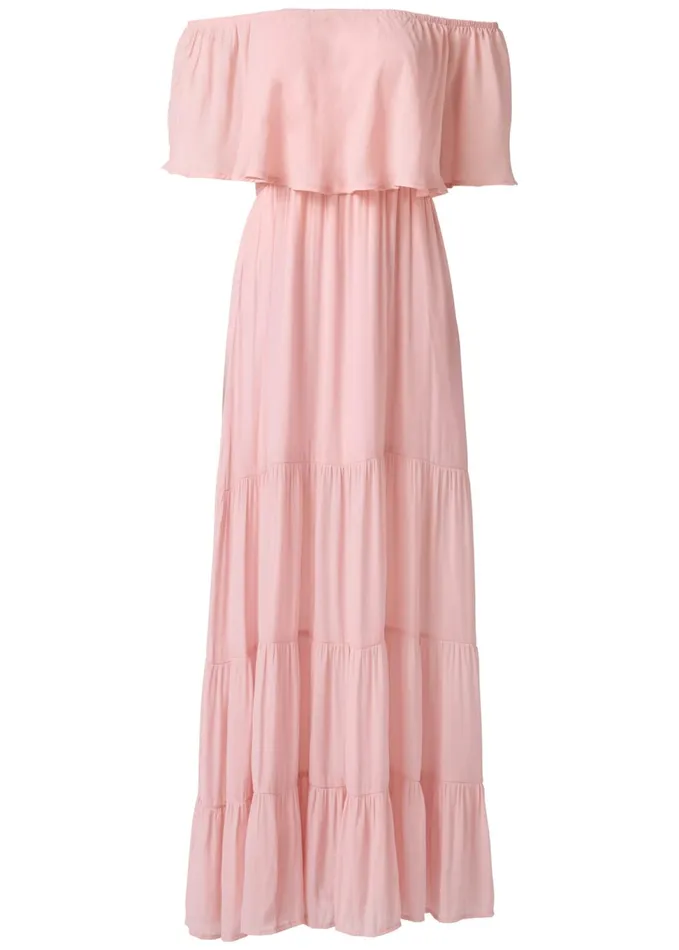 TIERED MAXI DRESS Light Pink Women VENUS Sundresses
