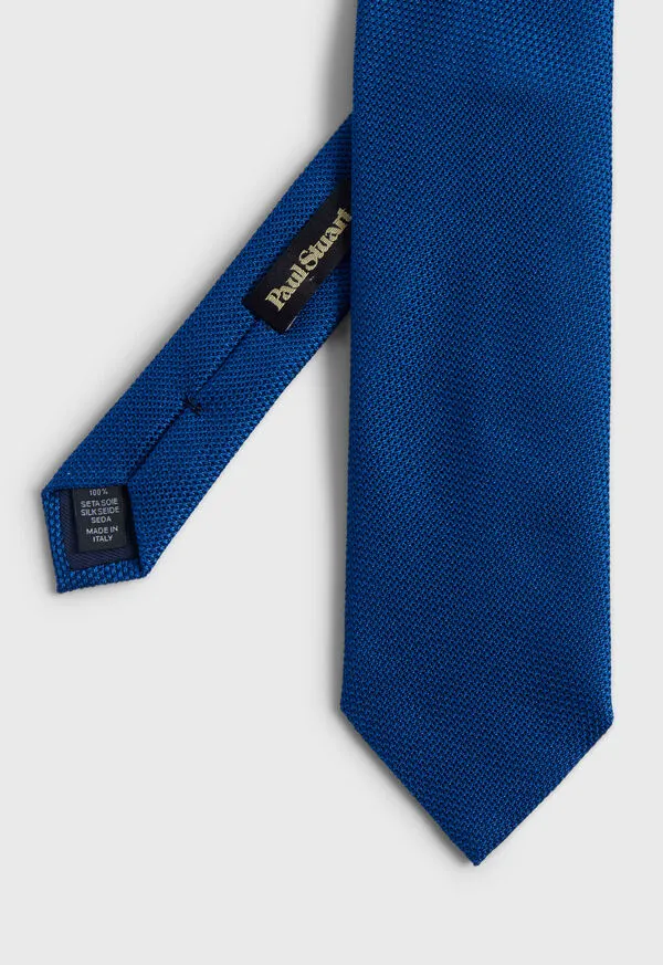 Ties Mens Solid Silk Garza Tie Black Paulstuart