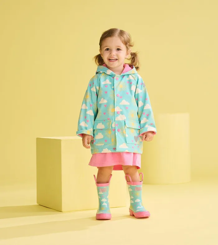 Toddler Girls Happy Skies Rain Boots Hatley