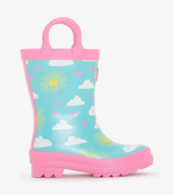 Toddler Girls Happy Skies Rain Boots Hatley