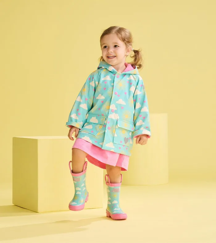 Toddler Girls Happy Skies Rain Boots Hatley
