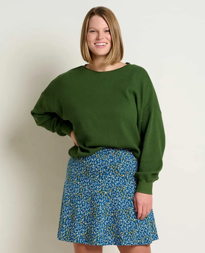 Tops and TShirts McCloud Long Sleeve Pullover Chive 8211 ToadandCo Women8217s