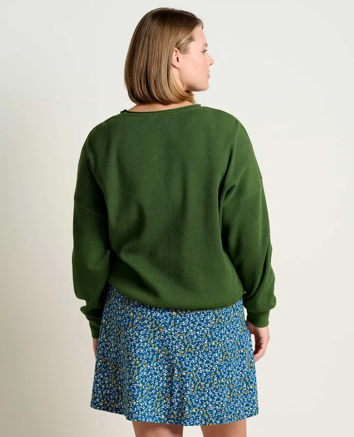 Tops and TShirts McCloud Long Sleeve Pullover Chive 8211 ToadandCo Women8217s