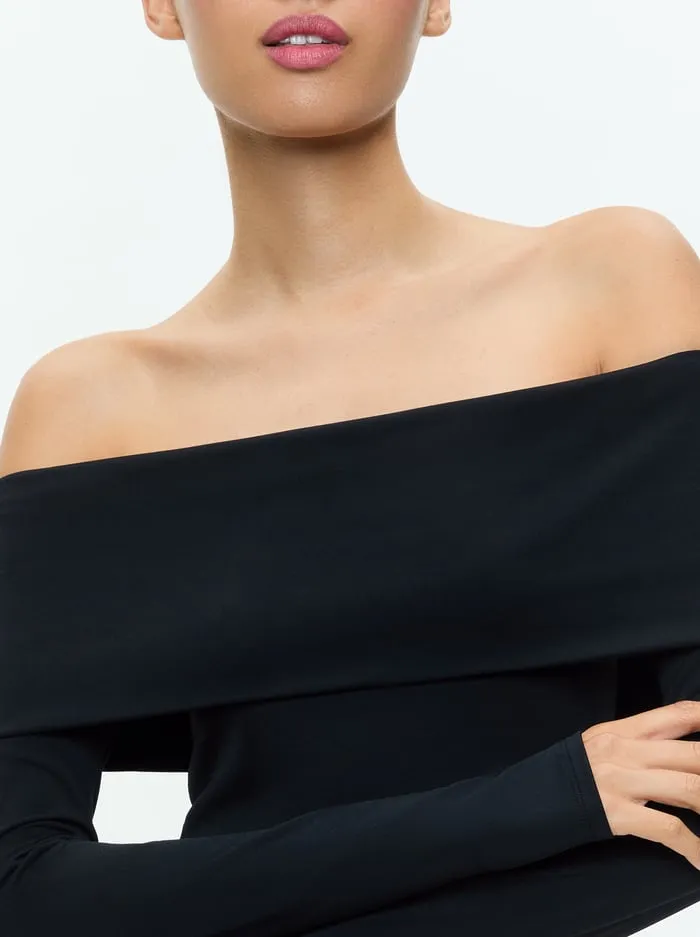Tops Women Alice Olivia Elia Bodysuit Black