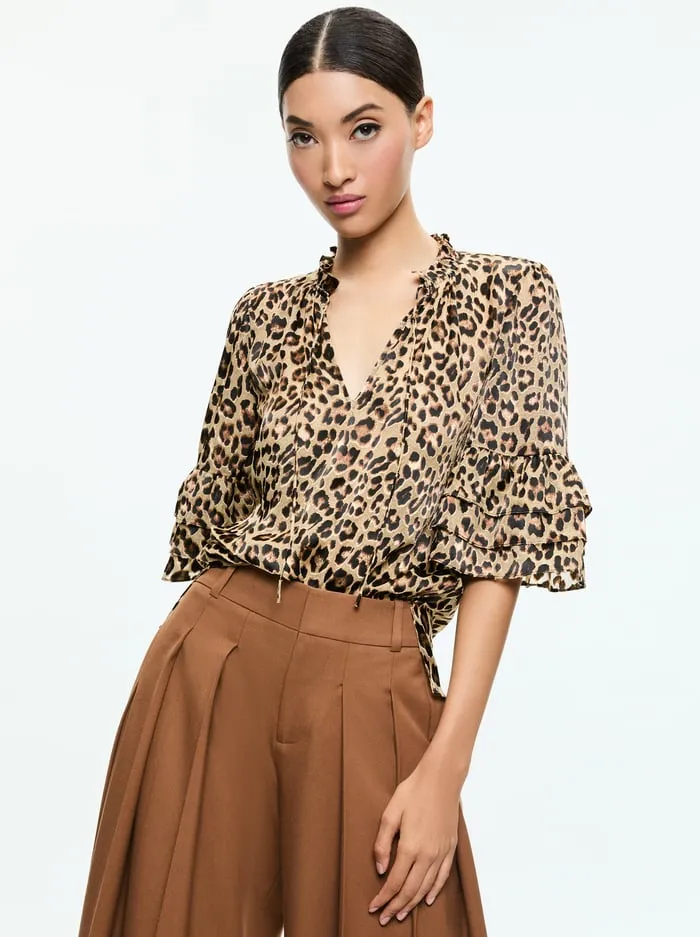 Tops Women Alice Olivia Julius Top Leopard Love