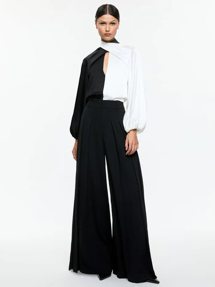 Tops Women Alice Olivia Mahogany Crop Top Blackoff White