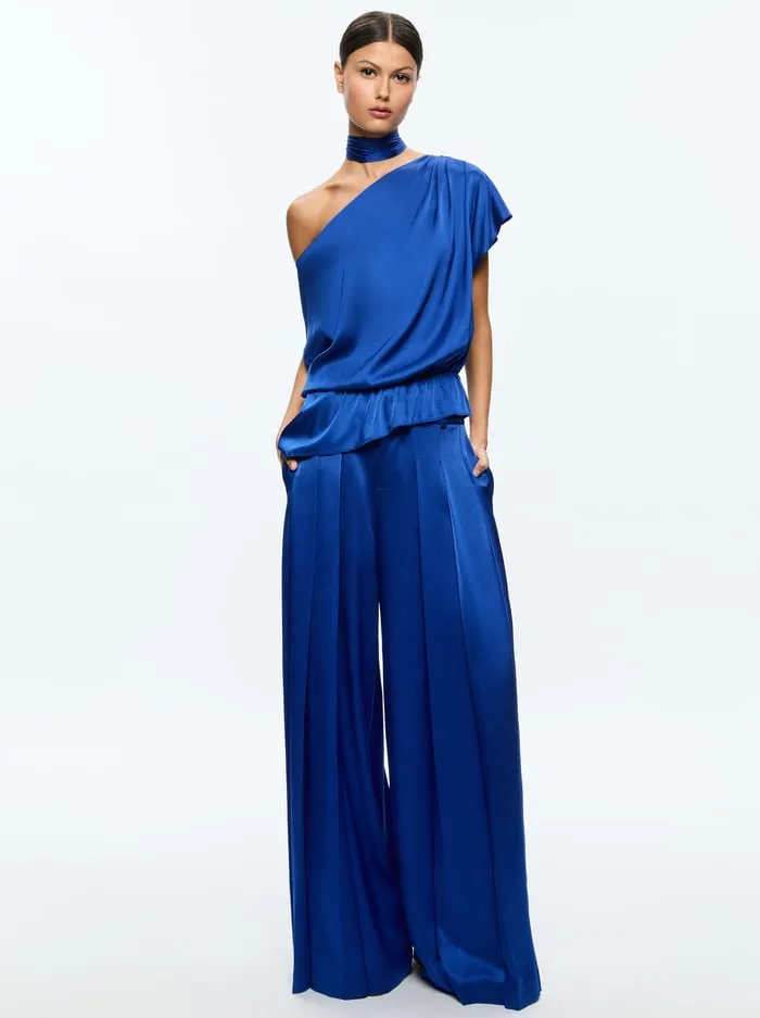 Tops Women Alice Olivia Mitsuko Blouse Royal