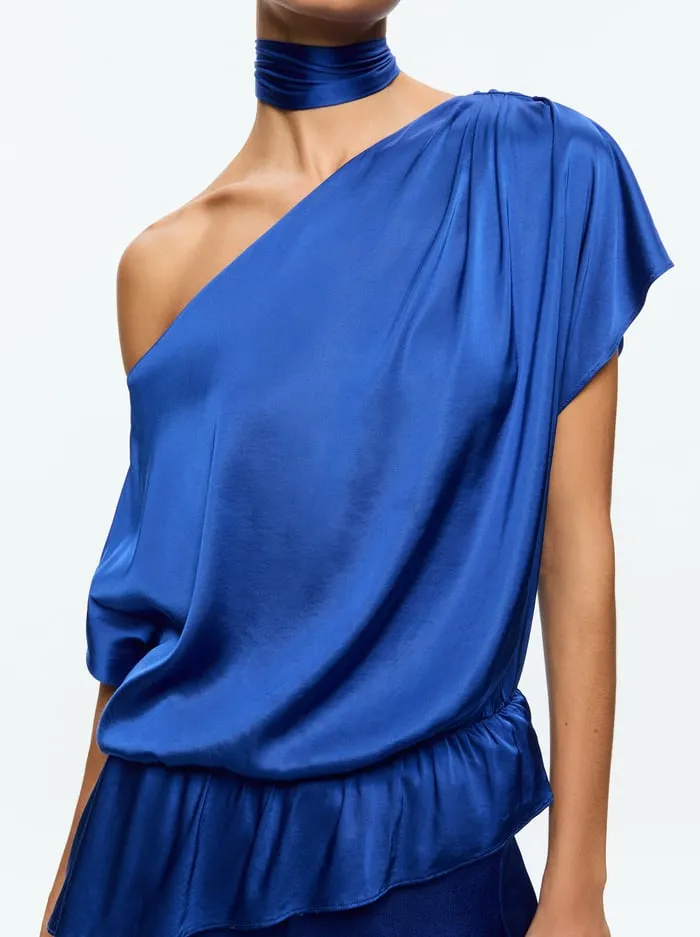 Tops Women Alice Olivia Mitsuko Blouse Royal