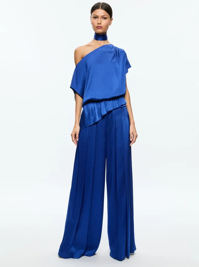 Tops Women Alice Olivia Mitsuko Blouse Royal