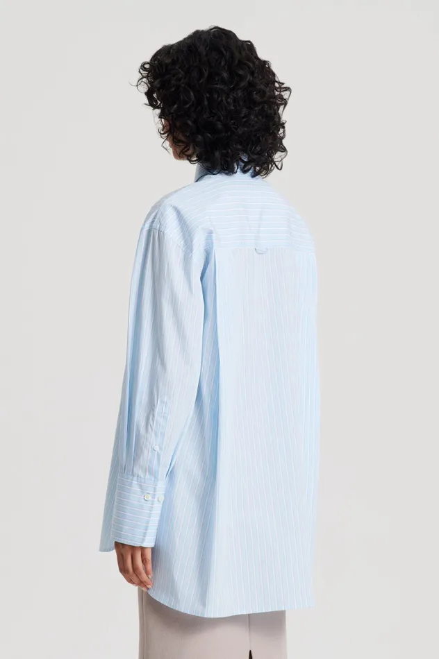 Tops Women Scanlan Theodore STRIPED SHIRT Paleblue Tops Women Scanlan Theodore STRIPED SHIRT Paleblue
