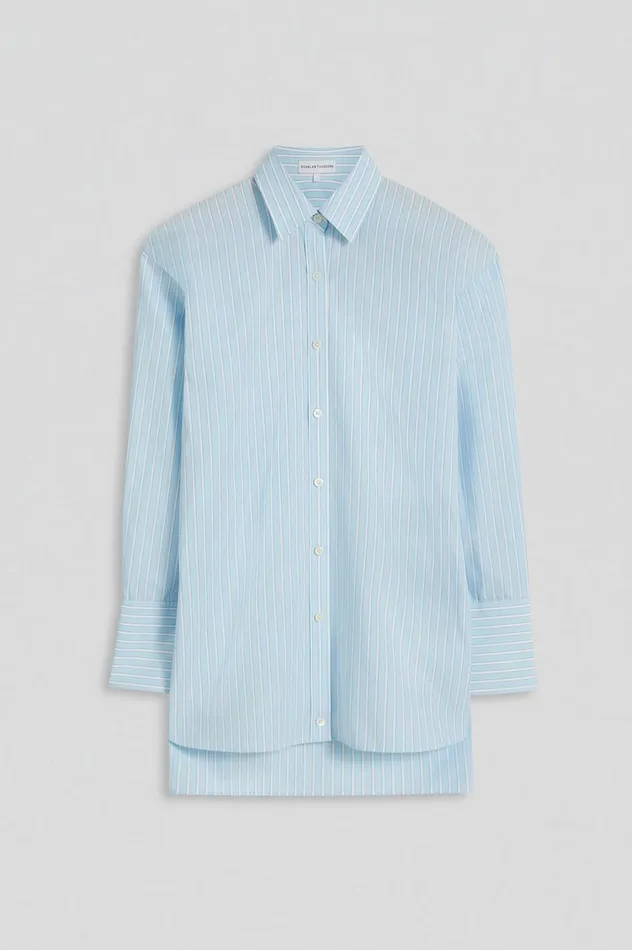 Tops Women Scanlan Theodore STRIPED SHIRT Paleblue Tops Women Scanlan Theodore STRIPED SHIRT Paleblue