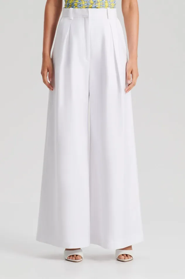 Trousers Women Scanlan Theodore PLEAT DRAPE LEG TROUSER Opticalwhite Trousers Women Scanlan Theodore PLEAT DRAPE LEG TROUSER Opticalwhite
